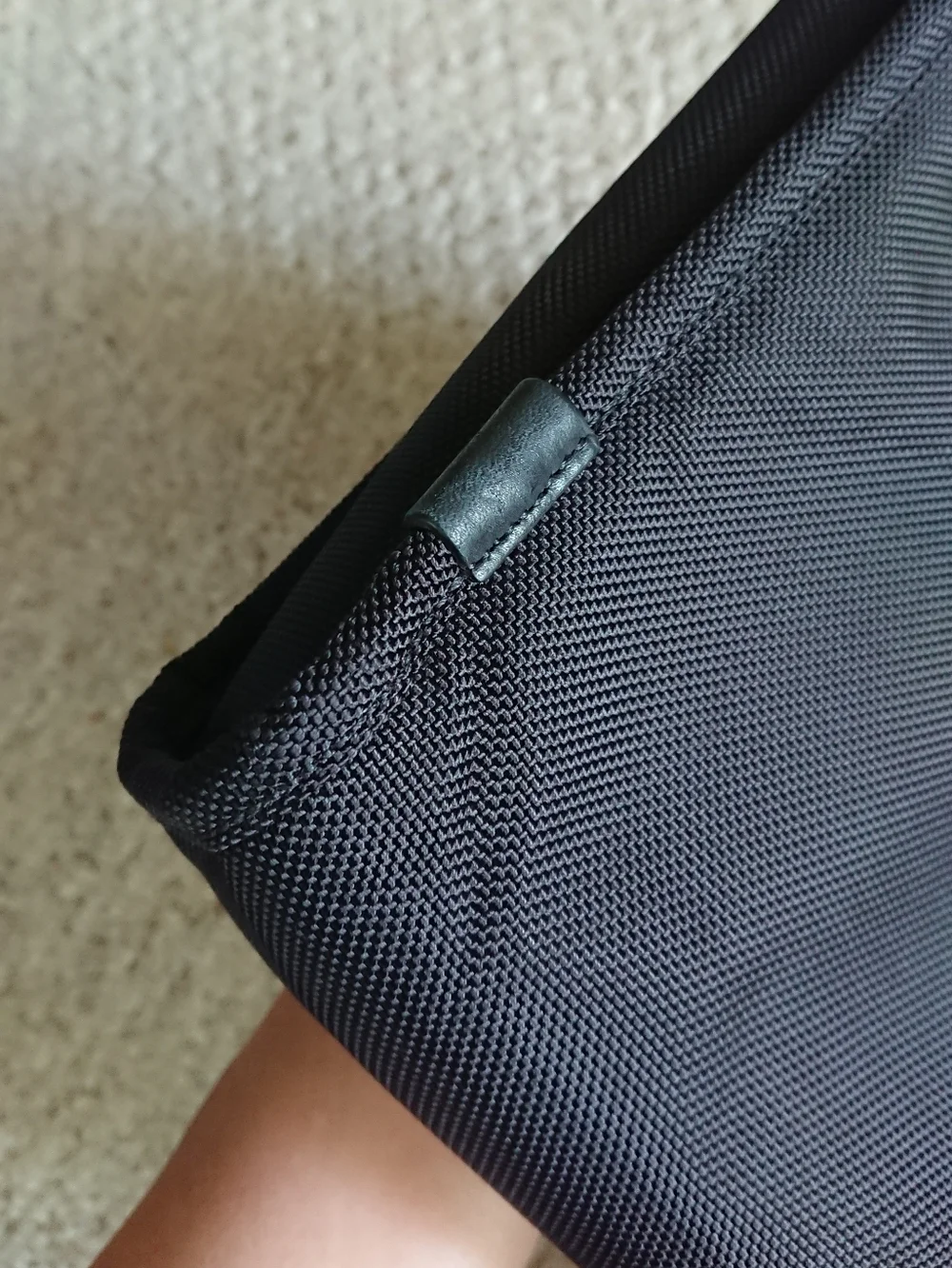 Tumi Alpha Black laptop sleeve & Electronic cord travel pouch, 2 piece set